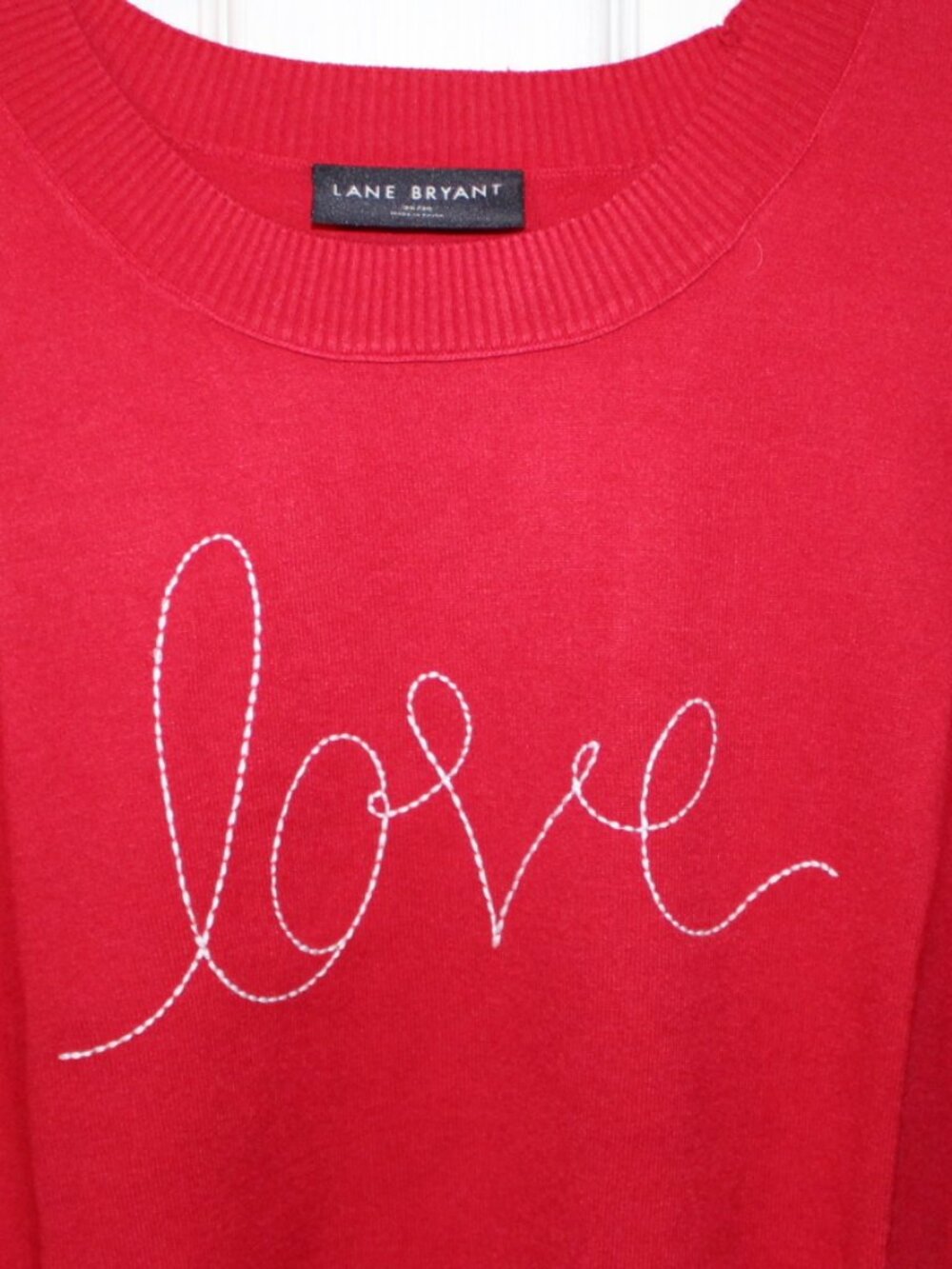 NWT Lane Bryant "LOVE" sweater, 26/28 Darling!!! - Picture 2 of 4